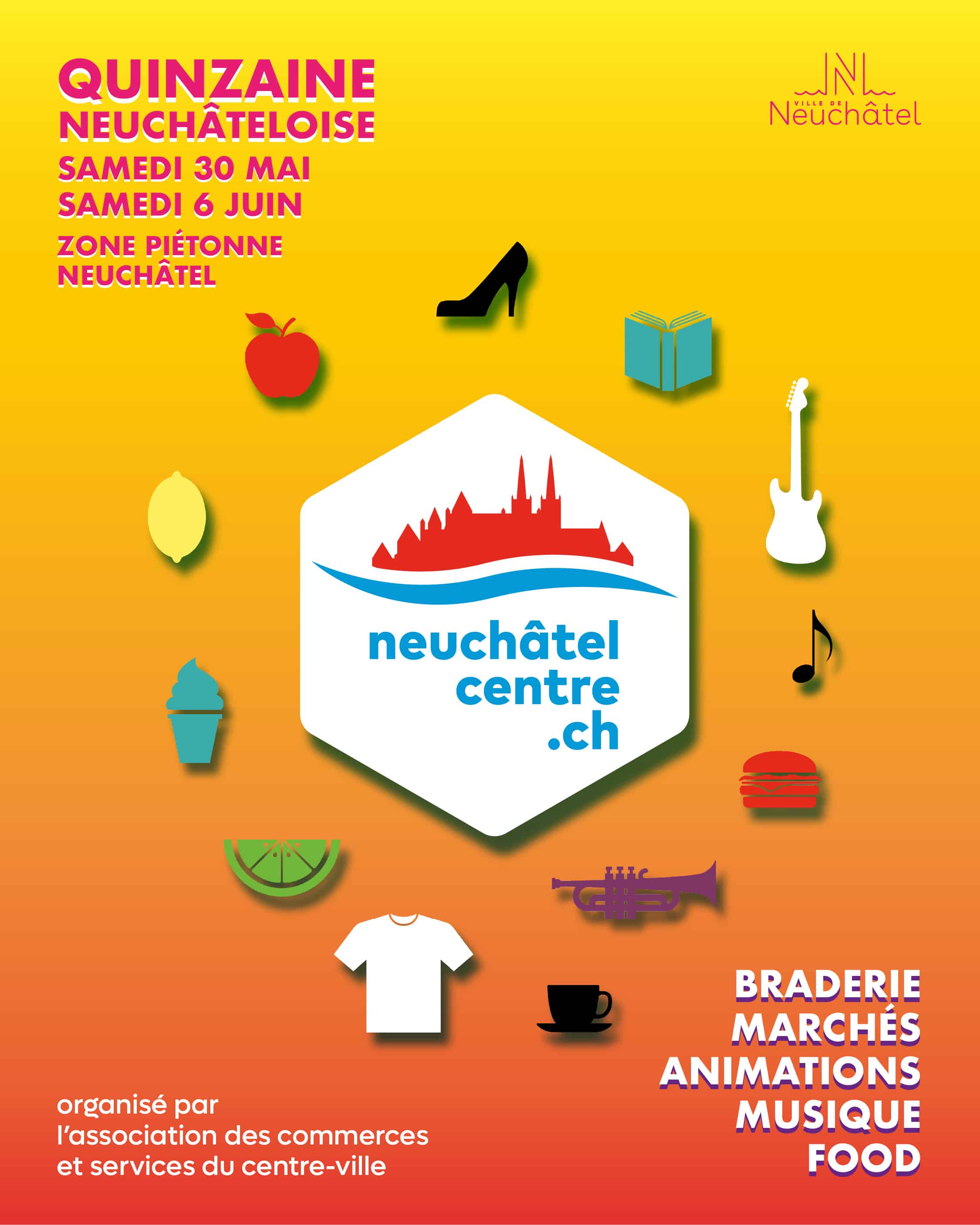 Affiche quinzaine neuchâteloise 2026 - 14 ans